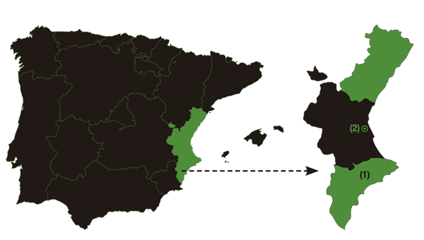 Mapa Aceites Rey Don Jaime